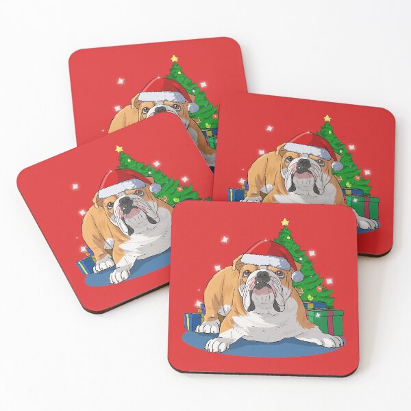 Item preview, English Bulldog Christmas Tree designed and sold by Nosek1ng.