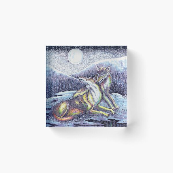Item preview, Wolf Nuzzling designed and sold by QuixoteRidge.