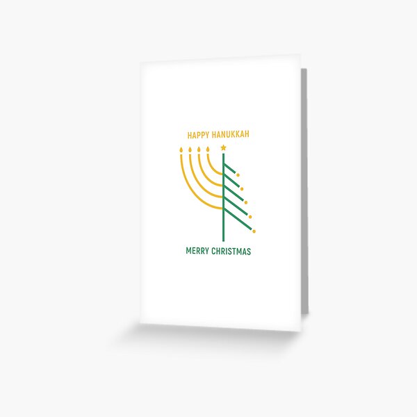 Item preview, Merry Christmas, Happy Hanukkah card designed and sold by beakraus.