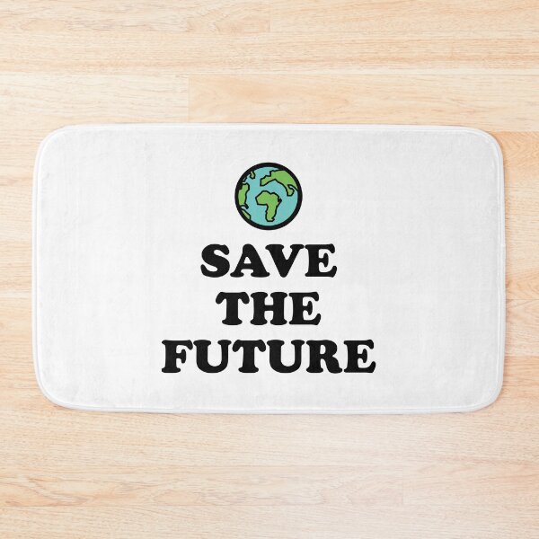 Item preview, Save the future Bold text Climate activism design designed and sold by StudioUnrefined.
