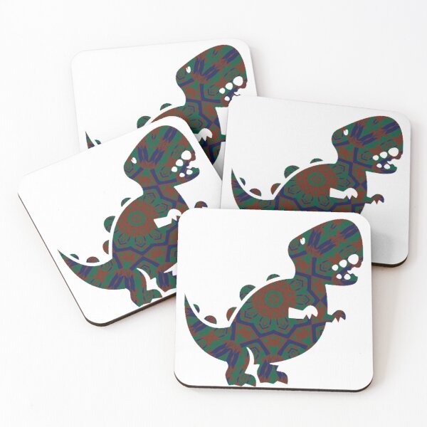 Item preview, Abstract patterned dino designed and sold by tetibright.
