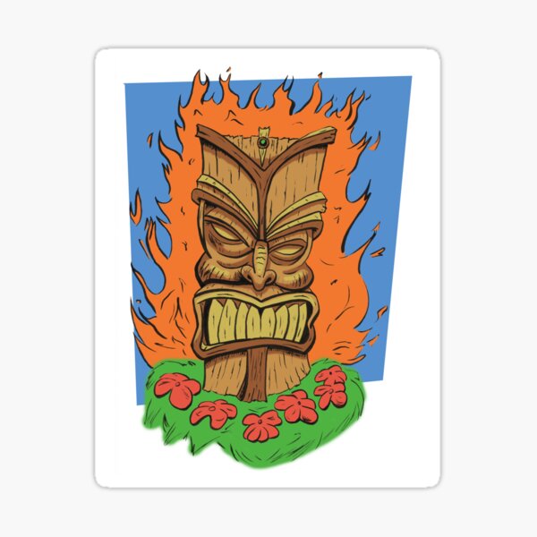 Item preview, Flaming Tiki designed and sold by blacksnowcomics.