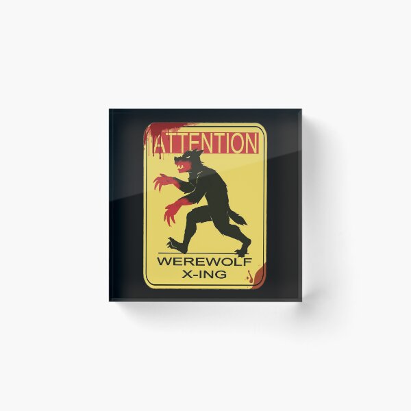 Item preview, Caution Werewolf designed and sold by Tandemonium.