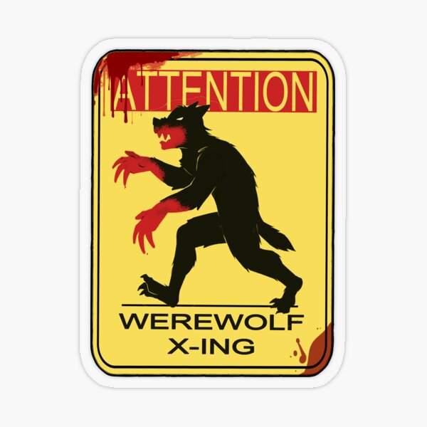 Artikelvorschau, Vorsicht Werwolf entworfen und verkauft von Tandemonium.