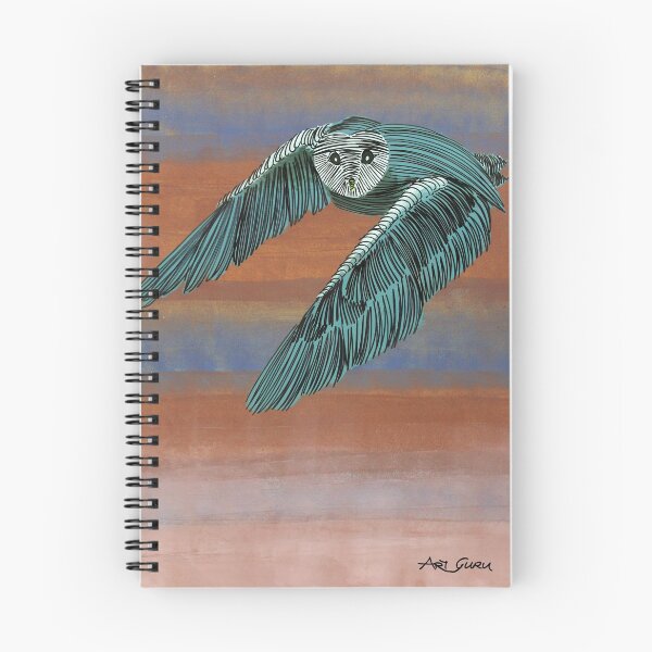 Item preview, Owl Flying By ArtGuru 9221 - Acrylic On Paper designed and sold by Art Guru.