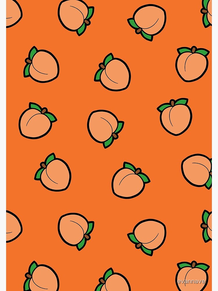 Peach Emoji Pattern by evannave