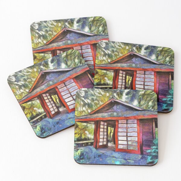 Item preview, Japanese Tea House in the Woods designed and sold by SeaChangeDesign.