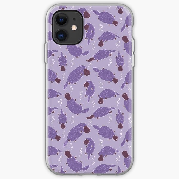Purple Platypi iPhone Soft Case