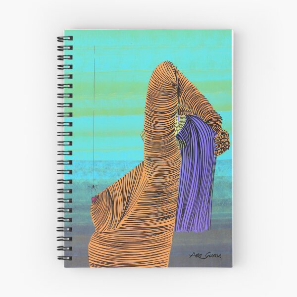 Item preview, Orange Nude Woman By ArtGuru 9230 - Acrylic On Paper designed and sold by Art Guru.