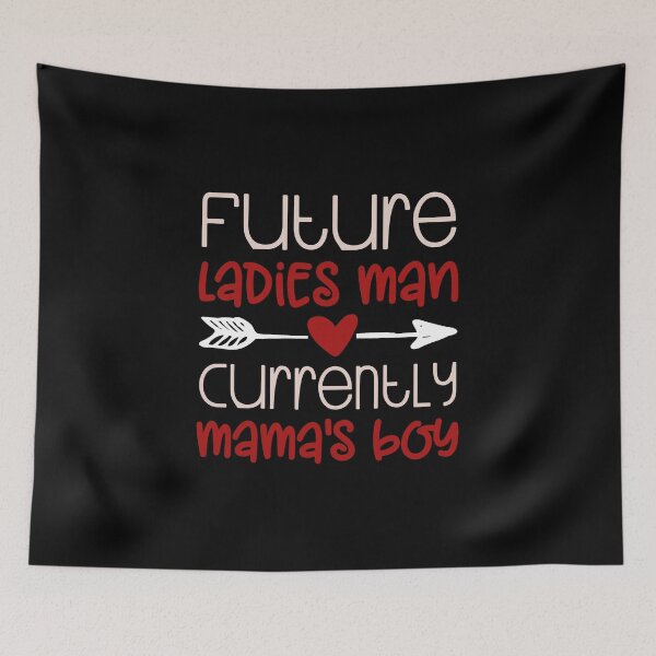 Item preview, Boys Valentines Kids Cute Ladies Man Mama's Boy Saying Love designed and sold by CreatedByHeidi.