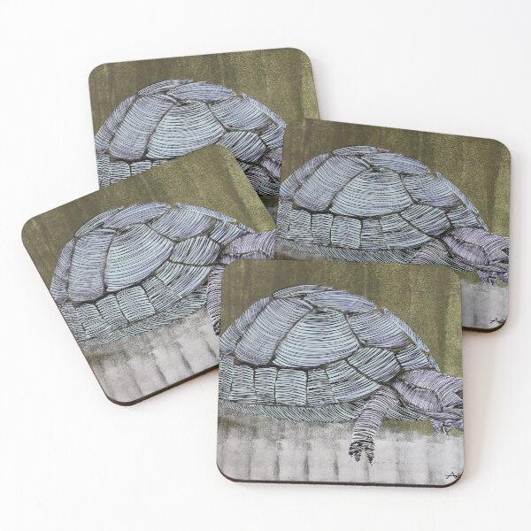 Item preview, Gray Tortoise By Art Guru 9247 - Acrylic On Paper designed and sold by Art Guru.