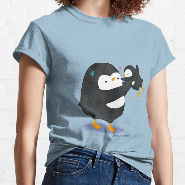 Penguin Mom and Penguin Kid Classic T-Shirt