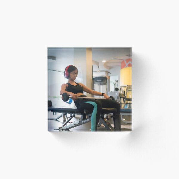 Item preview, Foto del artista en el gimnasio designed and sold by Vicki Lau.