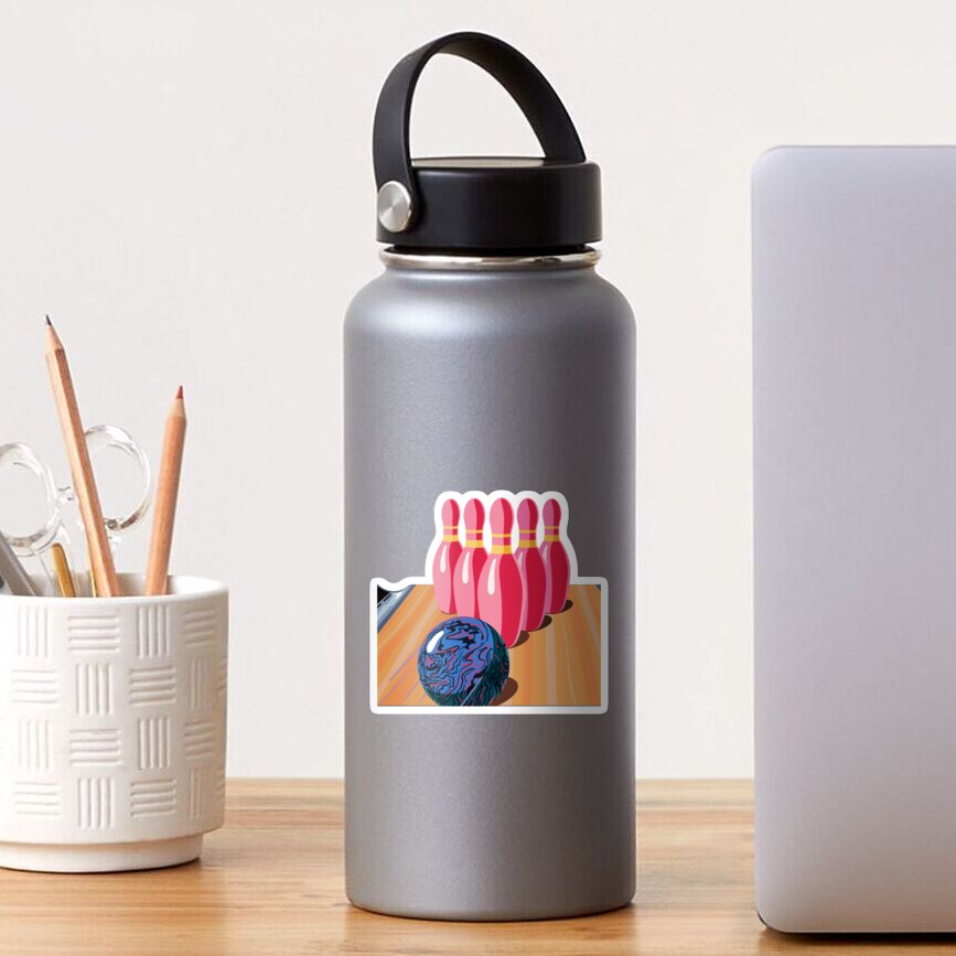 Bowling Ball & Pins Sticker