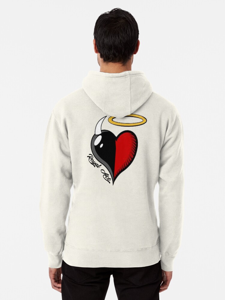 angel and devil heart hoodie