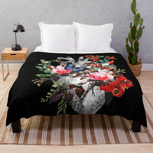 Item preview, Floral Heart Human Anatomy butterflies designed and sold by Collagedream.