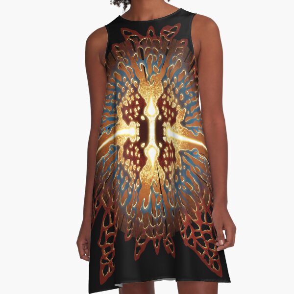 Radiant Trypodrome A-Line Dress