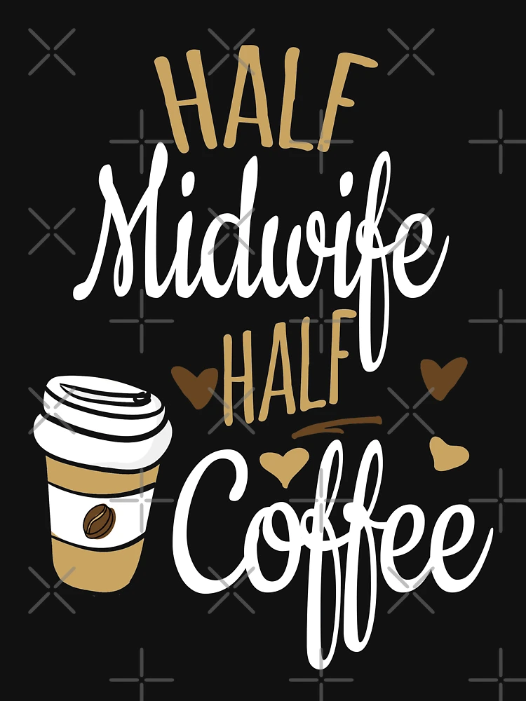 Thumbnail 6 von 6, Premium Oversized Pullover, Half Midwife Half Coffee, Funny Midwife Gift designt und verkauft von Ripper19.