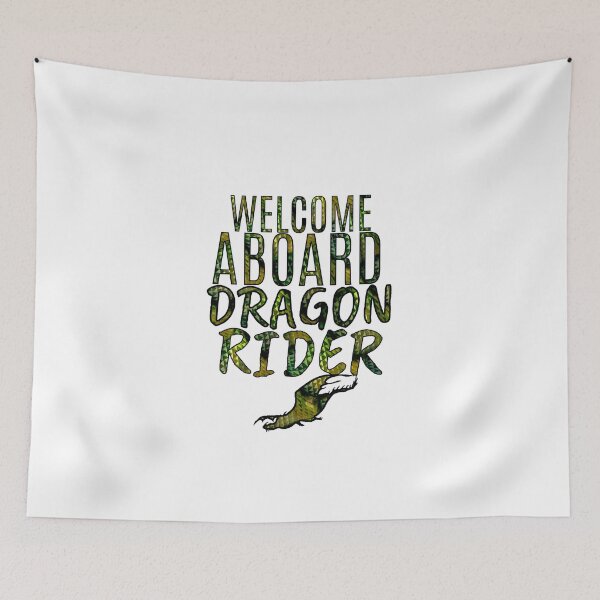 Item preview, HTTYD-Inspired "Welcome Aboard, Dragon Rider!" designed and sold by mulberrydragon.