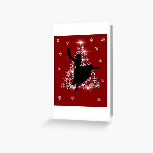 Item preview, The Nutcracker Ballet, Clara and Christmas Tree Christmas Holiday Dance-Red designed and sold by Kate Hyunsu Cho.