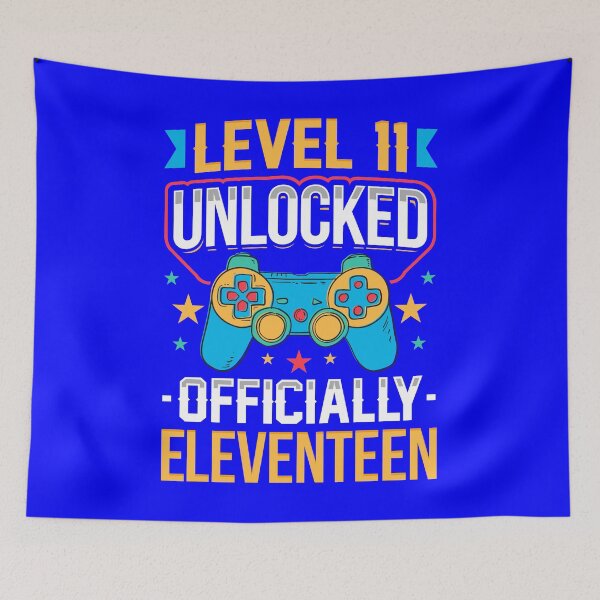 Item preview, Level 11 Unlocked Officially Eleventeen 11th Birthday designed and sold by Hananiah Merch.