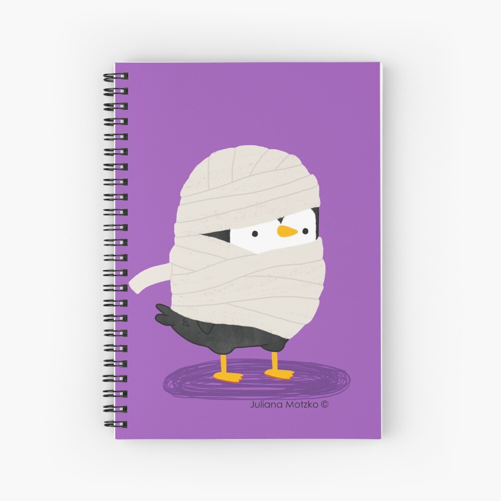 Mummy Penguin Spiral Notebook