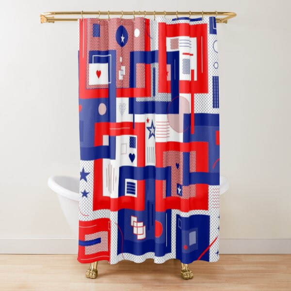 Linked Connections Shower Curtain