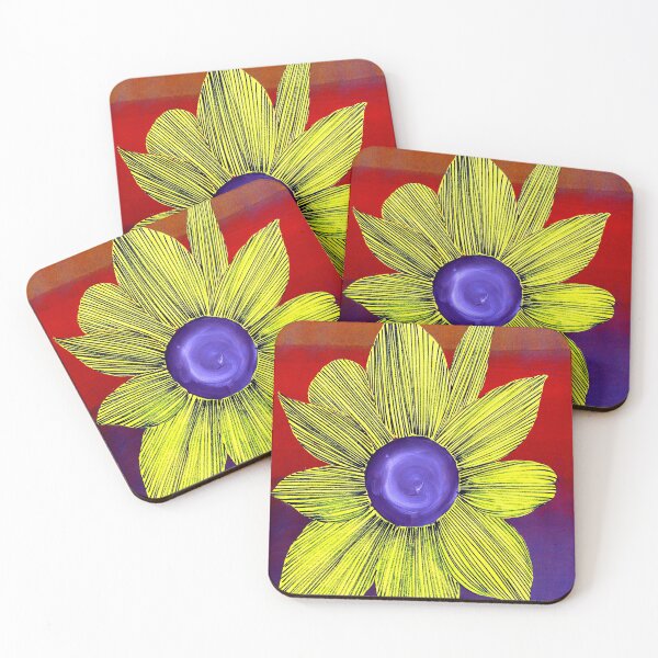 Item preview, Yellow Flower By ArtGuru 9273 - Acrylic On Paper designed and sold by Art Guru.
