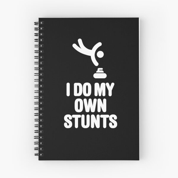 Item preview, 'I DO MY OWN STUNTS' funny curling, curling player designed and sold by LaundryFactory.