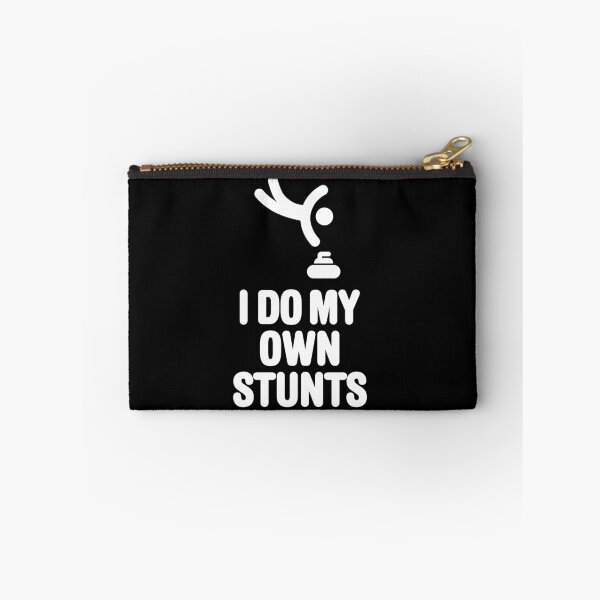 Item preview, 'I DO MY OWN STUNTS' funny curling, curling player designed and sold by LaundryFactory.