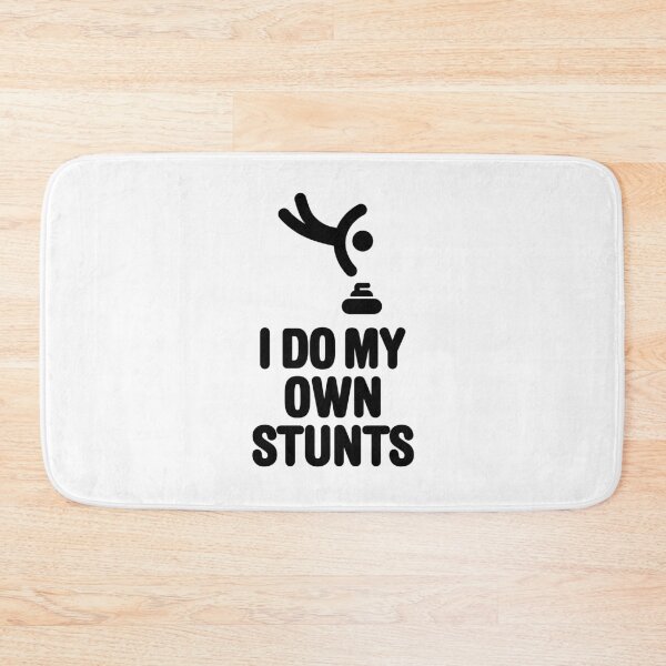 Item preview, I do my own stunts curling stone funny Curling gift idea Funny winter sport and funny curling player gifts designed and sold by LaundryFactory.