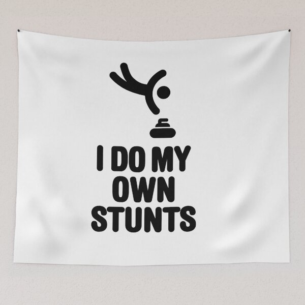Item preview, I do my own stunts curling stone funny Curling gift idea Funny winter sport and funny curling player gifts designed and sold by LaundryFactory.