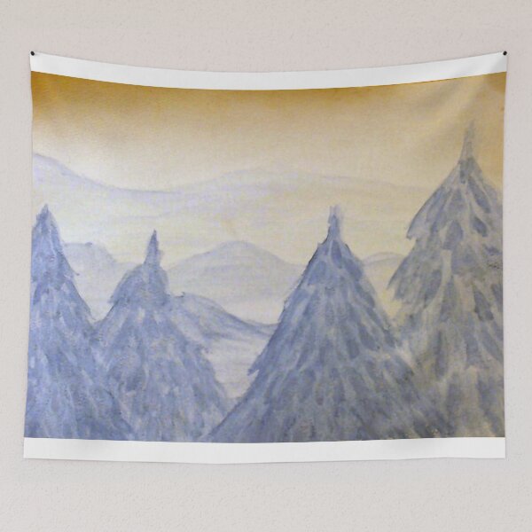 Item preview, Watercolor Monochrome Forest designed and sold by Marshmewwos.