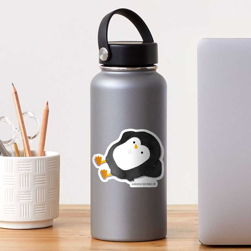Penguin Laying Sticker