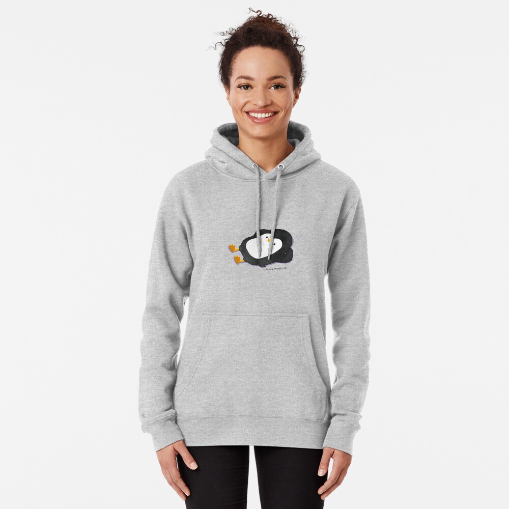 Penguin Laying Pullover Hoodie