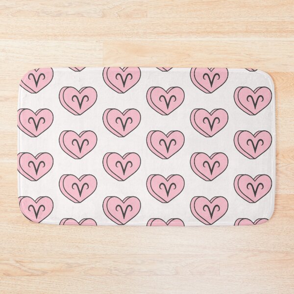 Item preview, Aries Cute Pink Astrology Heart  designed and sold by Sophisoap.