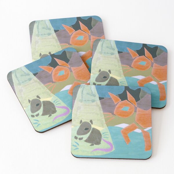 Item preview, Cat and Mouse Cut Paper Shape designed and sold by Marshmewwos.