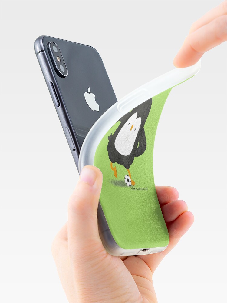 Alternate view of Football Penguin Player iPhone Case & Cover