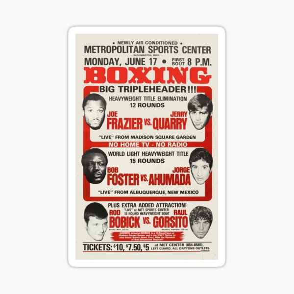 Boxing Triple Header Sticker