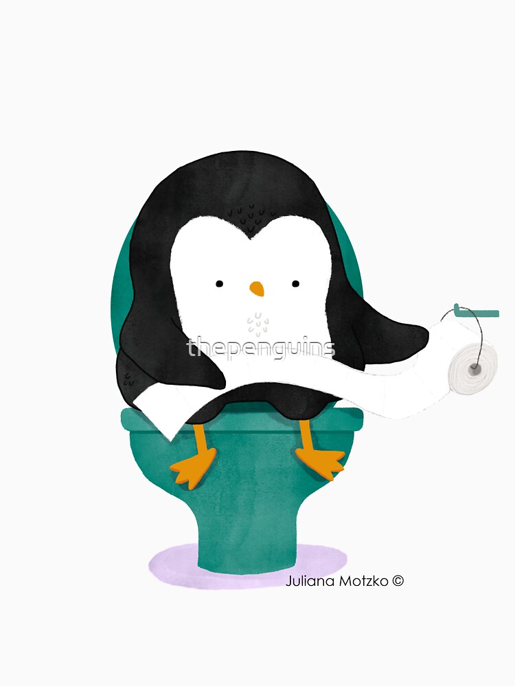 Penguin on Toilet by thepenguins
