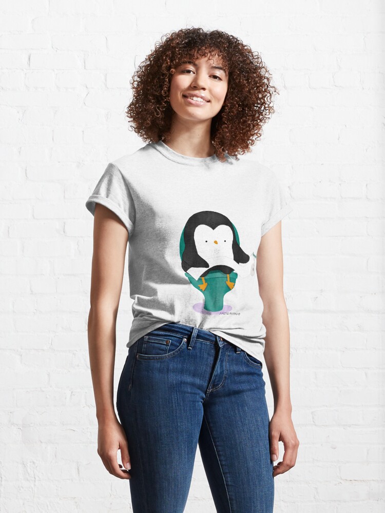 Alternate view of Penguin on Toilet Classic T-Shirt