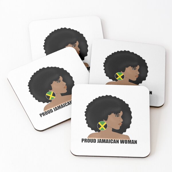 Item preview, Afro Jamaican Black Woman, Jamaica Flag Melanin designed and sold by Logiamerch.