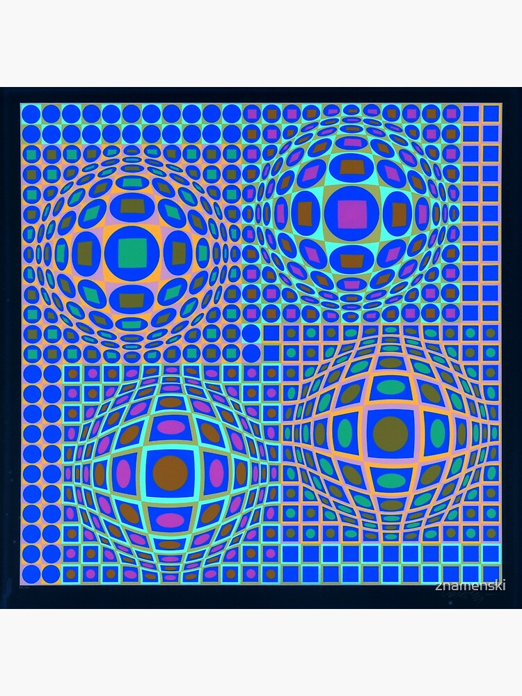Op Art. Victor #Vasarely, was a Hungarian-French #artist, who is widely accepted as a #grandfather and leader of the #OpArt movement by znamenski