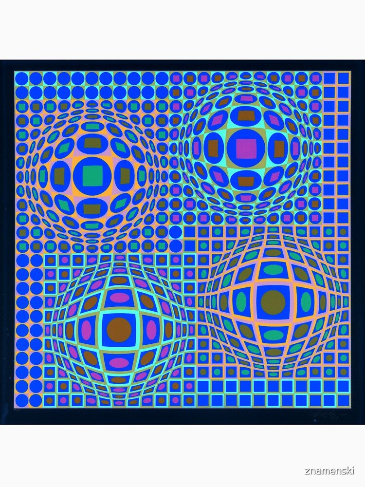 Op Art. Victor #Vasarely, was a Hungarian-French #artist, who is widely accepted as a #grandfather and leader of the #OpArt movement by znamenski