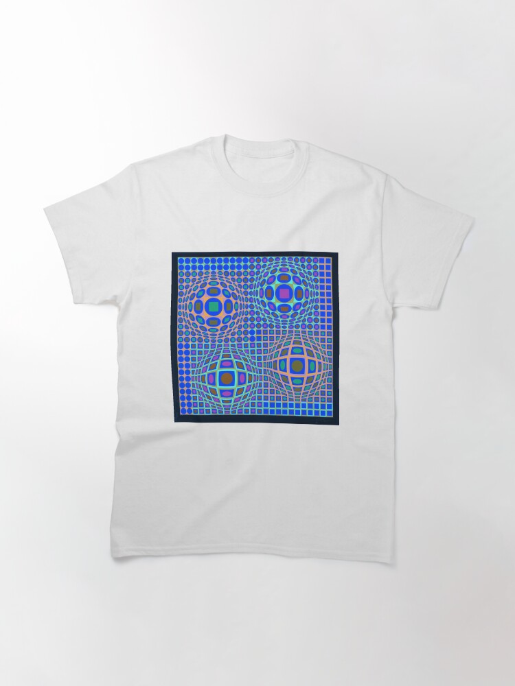 Alternate view of Op Art. Victor #Vasarely, was a Hungarian-French #artist, who is widely accepted as a #grandfather and leader of the #OpArt movement Classic T-Shirt