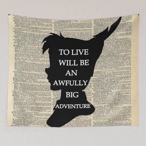 Item preview, Peter Pan Over Vintage Dictionary Page - To Live designed and sold by maryedenoa.