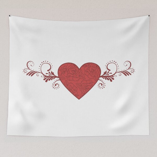 Item preview, Heart flower pattern. designed and sold by emphatic.