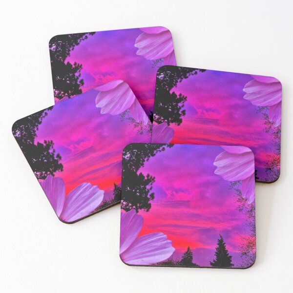Item preview, sunset of purple flowers designed and sold by xelliex234.