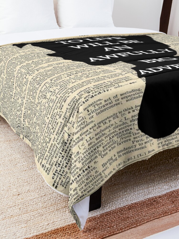 Alternate view of Peter Pan Over Vintage Dictionary Page - To Live Comforter
