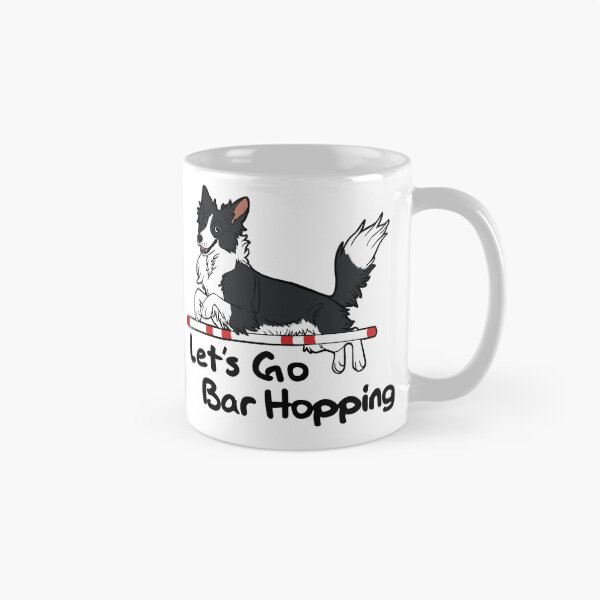 Item preview, Let’s Go Bar Hopping (black and white) designed and sold by mexicanine.